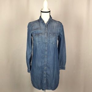 Button Up Denim Dress Size XS